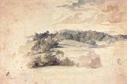 Hilly landscape with trees (mk03) Anthony Van Dyck